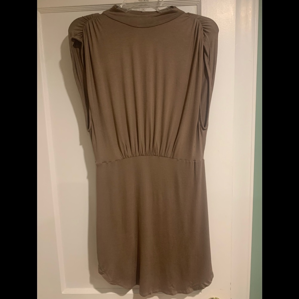 Brown fitted dress